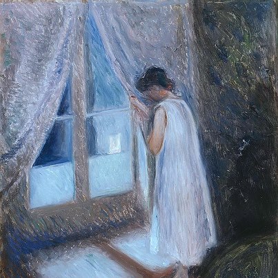 Munch jene fille a la fenetre 1893