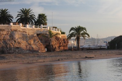 plage au matin